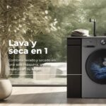 Nova 8/6 EVVO - Lavadora secadora, 1350 rpm, Blanco - Imagen 2