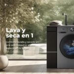 Nova 8/6 EVVO - Lavadora secadora, 1350 rpm, Blanco - Imagen 4