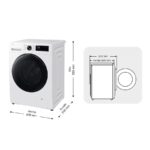 Samsung WD90HG5U34BEEC - Lavadora secadora, 9 kg + 6 kg, 1400 rpm, Blanco - Imagen 11