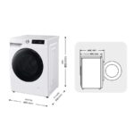 Samsung WD90HG6U94BEU3 - Lavadora secadora, 9 kg + 6 kg, 1400 rpm, Blanca - Imagen 13