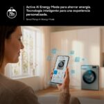 Samsung WD90HG6U94BEU3 - Lavadora secadora, 9 kg + 6 kg, 1400 rpm, Blanca - Imagen 8