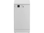 Beko DVS05024W - Lavavajillas de libre instalación, 10 servicios, 45 cm, Blanco