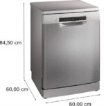 Bosch SMS4EKI06E - Lavavajillas de libre instalación, 13 servicios, 60 cm, Acero antihuellas - Imagen 5