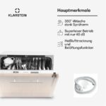 Klarstein Amazonia 6 Secret - Lavavajillas compacto, 55 cm, Blanco - Imagen 2