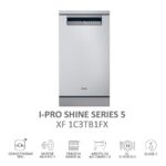 Haier XF1C3TB1FX - Lavavajillas de libre instalación, 11 servicios, 45 cm, Inox - Imagen 12