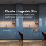 EVVO Di.3 Slim (45cm) - Lavavajillas integrable, 45 cm, Inox - Imagen 2