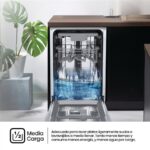 Hisense HV543D10 - Lavavajillas integrable, 11 servicios, 45 cm, Sin panelar - Imagen 10