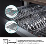 Hisense HV673A65 - Lavavajillas integrable, 16 servicios, 60 cm, Sin panelar - Imagen 6
