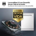 LG DF142FW - Lavavajillas de libre instalación, 14 servicios, 60 cm, Blanco - Imagen 4