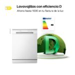 LG DF142FW - Lavavajillas de libre instalación, 14 servicios, 60 cm, Blanco - Imagen 5