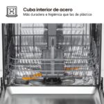 LG DF142FW - Lavavajillas de libre instalación, 14 servicios, 60 cm, Blanco - Imagen 8