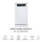Haier XF1C3TB1FW - Lavavajillas de libre instalación, 11 servicios, 45 cm, Blanco - Imagen 2
