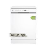 VOK EVD-14FCWADN - Lavavajillas de libre instalación, 14 servicios, 60 cm, Blanco