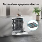 VOK EVD-14FCWADN - Lavavajillas de libre instalación, 14 servicios, 60 cm, Blanco - Imagen 6