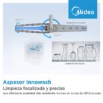 Midea MDWEF1433DW-WA - Lavavajillas de libre instalación, 14 servicios, 60 cm, Blanco - Imagen 8