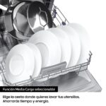 Samsung DW60M6050FS - Lavavajillas de libre instalación, 14 servicios, 60 cm, Inox - Imagen 7