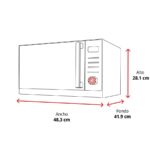 Microondas con grill - Whirlpool MWP 253 SX, 900W, 7 niveles, Función Grill, 25 l, Inox - Imagen 2