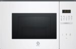 Microondas integrable - Balay 3CG5172B2, Grill, 800W, 20 L, 5 potencias, Control deslizante, Aquálisis, Blanco