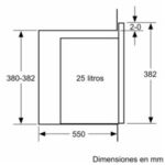 Microondas integrable - Balay 3CG5175N2, 1450 W, 5 niveles potencia, 25 l, Negro - Imagen 8