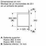 Microondas integrable - Balay 3CG6112X3, Potencia 800W, 5 niveles, 20 L, Función Grill, Asistente de limpieza con agua, Inox - Imagen 7