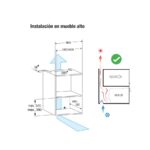 Microondas integrable - PANDO ONE MCR38, 800 W, 20 l, Negro - Imagen 4