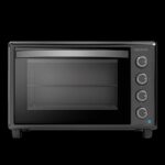 Mini horno eléctrico - Cecotec Bake&Toast 6090 Black Gyro, 60 L, 2200 W, Convección, Rustidor giratorio, 12 funciones, Luz interior, Negro