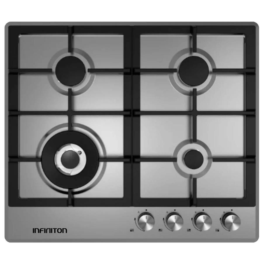placa-de-gas-infiniton-gasdl4-4-zonas-propane-butane-60-cm-i-92513437-1 Placa de gas - INFINITON GASDL4, 4 zonas, Propane/butane, 60 cm, Inox - Imagen 1