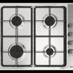 Placa de gas - Teka E/60.3 40, 4 zonas, Gas natural, Parrillas esmaltadas, 60 cm, Acero inoxidable
