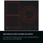 Placa inducción - AEG TI63IQ10IZ, 3 zonas, Zona grande 28 cm, SaphirMatt, 58 cm, Negro Mate - Imagen 12