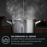 Placa inducción - AEG TI63IQ30FB, 3 zonas, Zona grande 28 cm, Función Puente, 59 cm, Negro - Imagen 6