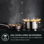 Placa inducción - AEG TI63IQ30FB, 3 zonas, Zona grande 28 cm, Función Puente, 59 cm, Negro - Imagen 8