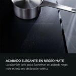 Placa inducción - AEG TI63IQ30FZ, 3 zonas, Zona grande 28 cm, Cocción asistida, 60 cm, Negro mate - Imagen 8
