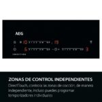 Placa inducción - AEG TO63IV00IB, 3 zonas, Zona grande 32 cm, Zona Paella, 58 cm, Negro - Imagen 4