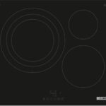 Placa inducción - Bosch PID61RBB5E, 3 zonas, Zona grande 32 cm, 17 niveles, Control TouchSelect, Negro