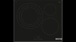 Placa inducción - Bosch PID61RBB5E, 3 zonas, Zona grande 32 cm, 17 niveles, Control TouchSelect, Negro