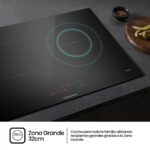 Placa inducción - Hisense HI6321BSCE, Zona XL 32cm, Calentamiento rápido, Zonas conectables, 59 cm, Negro - Imagen 9