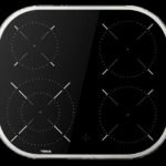 Placa vitrocerámica - Teka TCC 64000 PLV, 4 zonas, Zona grande 21 cm, 59 cm, Superficie vidrio cerámico, Cristal negro