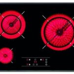 Placa vitrocerámica - Teka TR5300, 3 zonas, Zona grande 23 cm, Touch Control, 60 cm, Negro