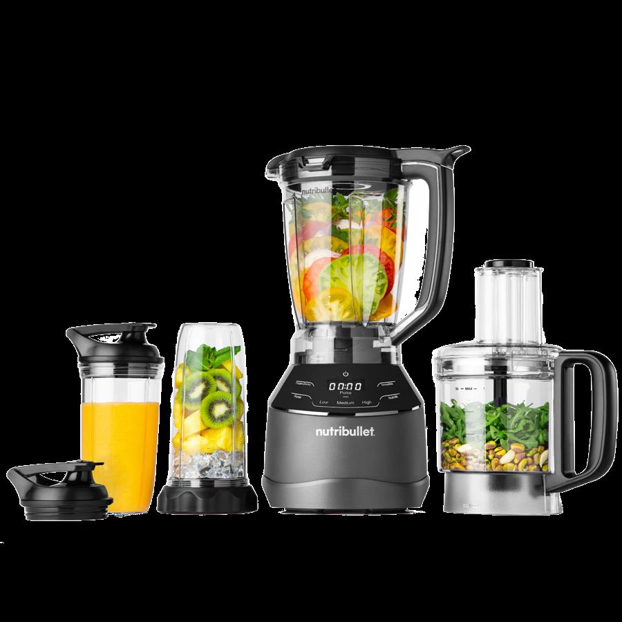 reacondicionado-seminuevo-muy-bueno-batidora-de-vaso-nutribu-1612250-1 REACONDICIONADO Seminuevo Muy bueno Batidora de vaso - nutribullet Triple Prep System, 1.500 W, Jarra de 1.8 l, Procesador de 1.65 l, Vasos portátiles - Imagen 1