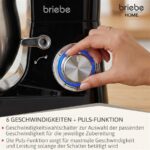 Briebe KM1164 - Robot amasador, 1800 W, 5 L, Negro - Imagen 7