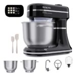 Robot amasador - SUNCOK B03P, 1500 W, 5,5 l, Negro