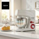 Robot amasador - TAURUS Mixing Chef, 1200 W, 5.50 l, Blanco - Imagen 2