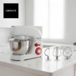 Robot amasador - TAURUS Mixing Chef, 1200 W, 5.50 l, Blanco - Imagen 4