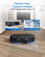 Ecovacs T50 Omni Gen3 - Robot aspirador y fregasuelos, 25 kPa, 180 min, Negro - Imagen 6