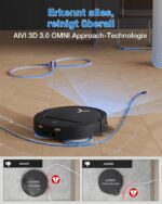 Ecovacs T50 Pro Omni Gen3 Care Kit - Robot aspirador y fregasuelos, 25 kPa, 180 min, Negro - Imagen 7
