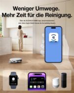 Ecovacs T90 Max Omni - Robot aspirador y fregasuelos, 30 kPa, 280 min, Blanco - Imagen 9