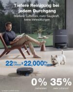 Ecovacs X12 Pro Omni - Robot aspirador y fregasuelos, 22 kPa, Negro - Imagen 4