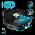 Cecotec Conga M100 Spin AI - Robot friegasuelos, 20 kPa, 220 min, Negro