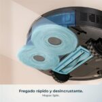Cecotec Conga M100 Spin AI - Robot friegasuelos, 20 kPa, 220 min, Negro - Imagen 4
