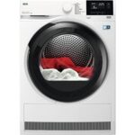 AEG TR818A4OB - Secadora con bomba de calor, 8 kg, Blanco
